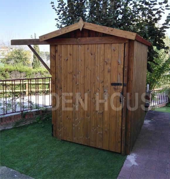 Mini garaje con puerta corredera