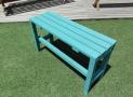 Banco de exterior pintado con PRO3 color Estepa